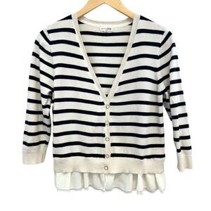 Maison Jules Stripped Cardigan 100% Cotton
